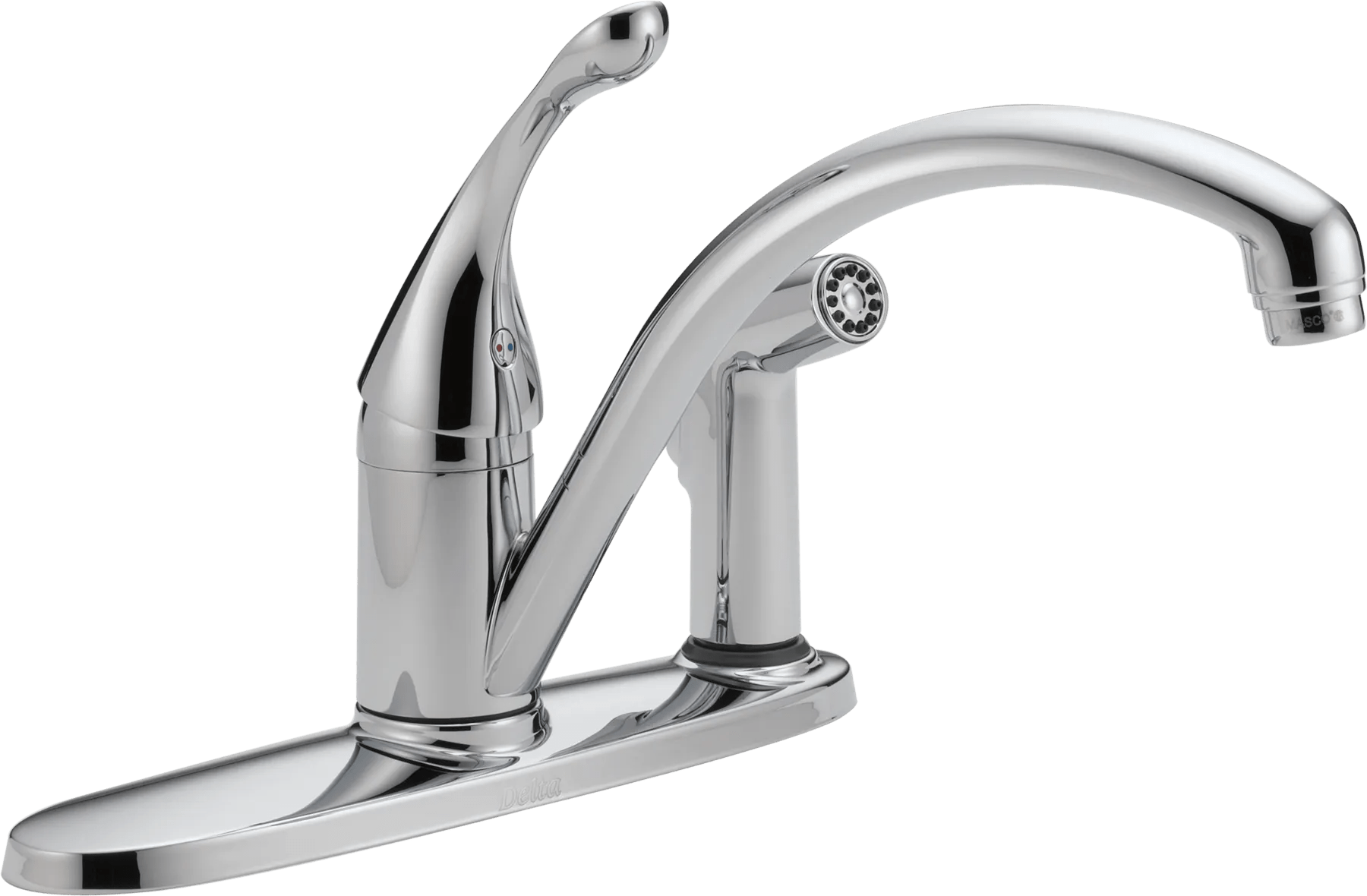 Single Handle Kitchen Faucet with Integral Spray