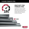 15&rdquo; Stainless Steel Workstation Kitchen Bar Sink Drop-In Undermount Single Bowl with WorkFlow&trade; Ledge and Accessories