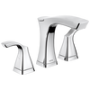 Two Handle Widespread Bathroom Faucet - Metal Pop-Up