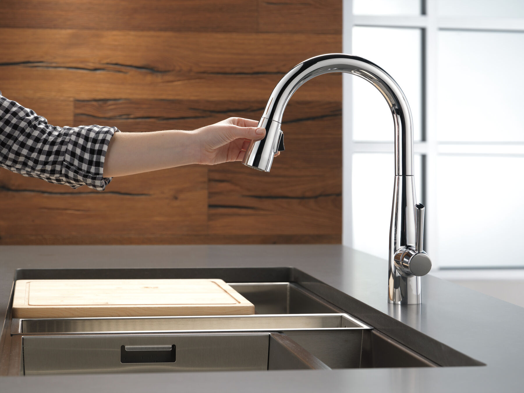 Single Handle Pull-Down Kitchen Faucet, image 10