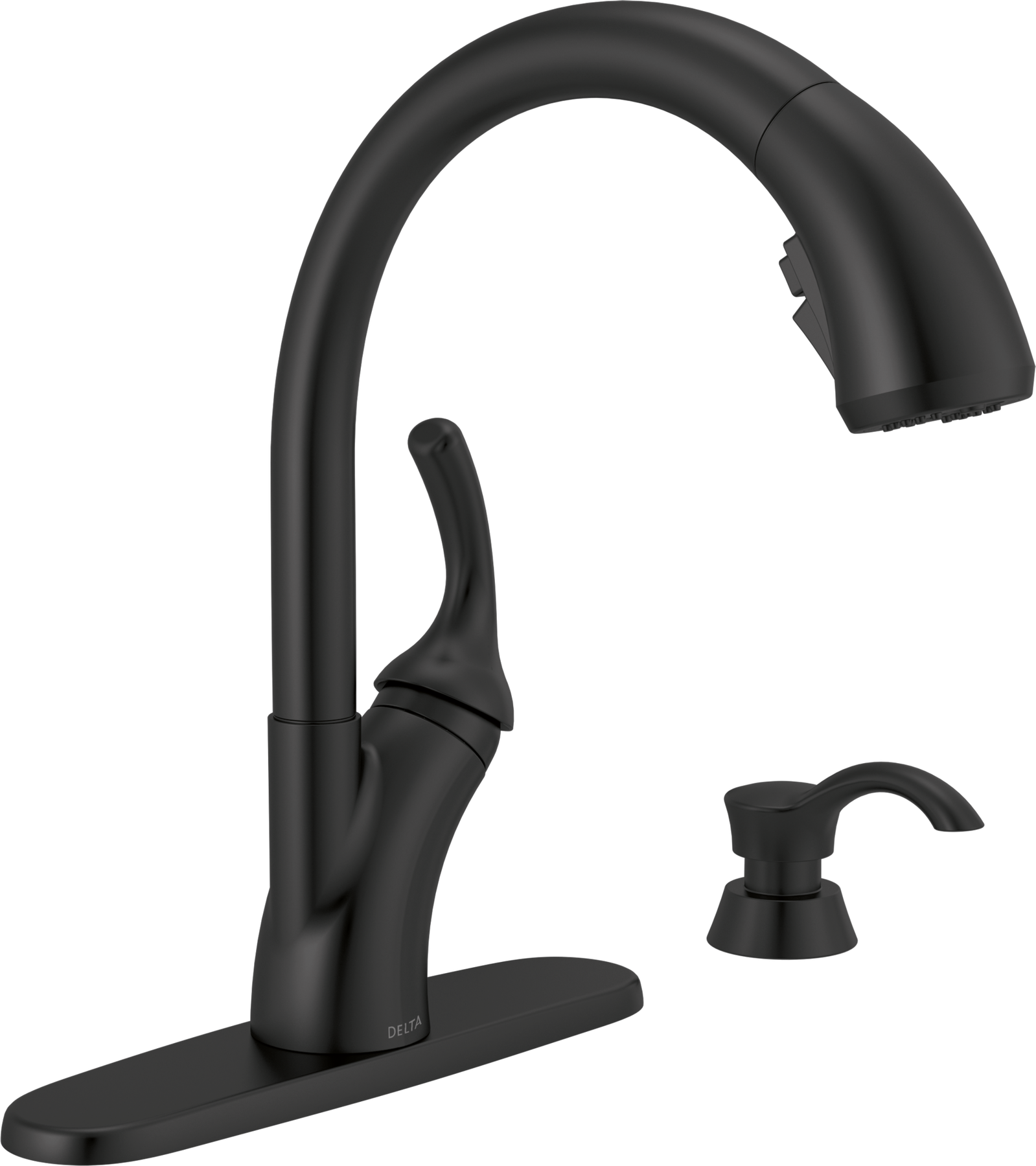 Single Handle Pull-Out Kitchen Faucet with Soap Dispenser and ShieldSpray&reg; Technology (Recertified), image 1