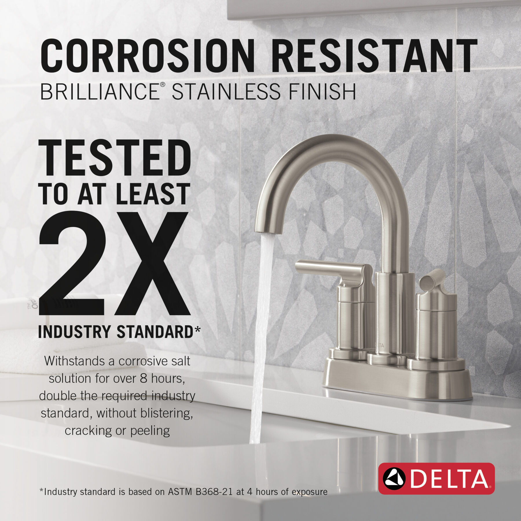Two Handle Centerset Lavatory Faucet, image 2