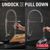Single-Handle Pull-Down Spring Kitchen Faucet