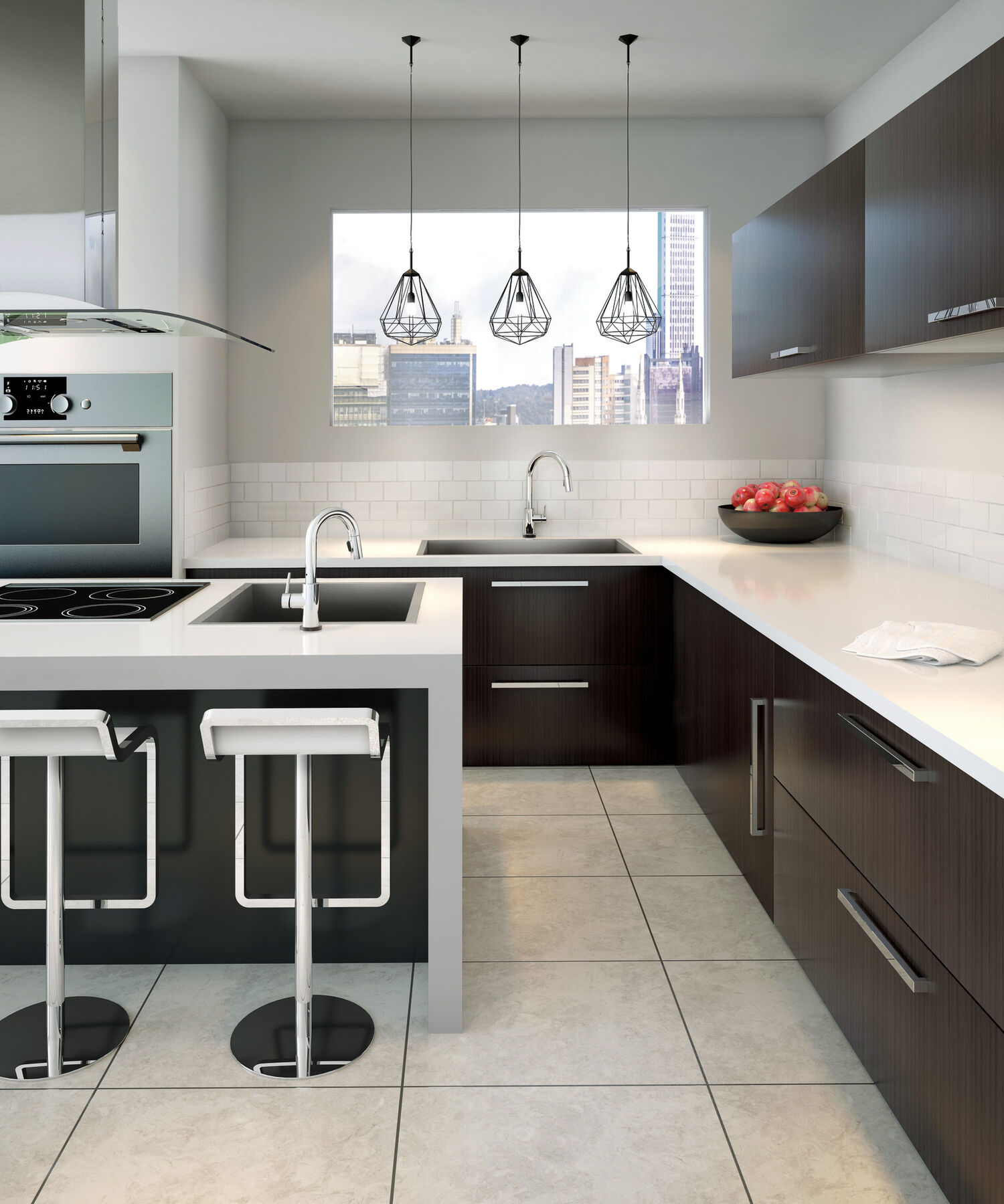 Single Handle Pull-Down Bar / Prep Faucet with Touch<sub>2</sub>O® Technology, image 1