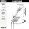 5-Setting Two-in-One Combination Shower with Additional Mount