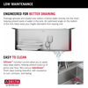 25” Workstation Kitchen Sink Drop-In Top Mount Stainless Steel Single Bowl with WorkFlow™ Ledge and Accessories