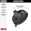 H<sub>2</sub>Okinetic® 5-Setting Contemporary Shower Head