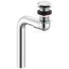 Hooded Cast Offset Lavatory Waste with Open Grid Strainer Less Overflow
