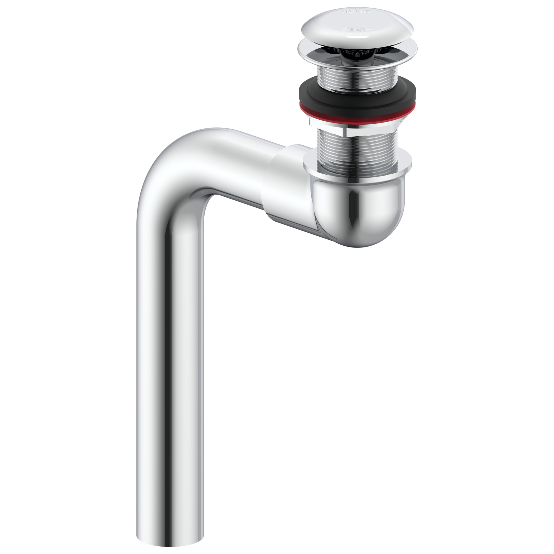 Hooded Cast Offset Lavatory Waste with Open Grid Strainer Less Overflow