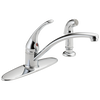 Single Handle Kitchen Faucet With Spray (Recertified)