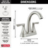 Two Handle Centerset Bathroom Faucet