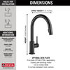 Single Handle Pull-Down Kitchen Faucet  (Recertified)