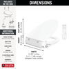 Ultimate Elongated Electric Bidet Toilet Seat