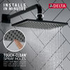 Single Setting Overhead Showerhead