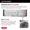 30&rdquo; Workstation Kitchen Sink Undermount Stainless Steel Single Bowl with WorkFlow&trade; Ledge and Accessories