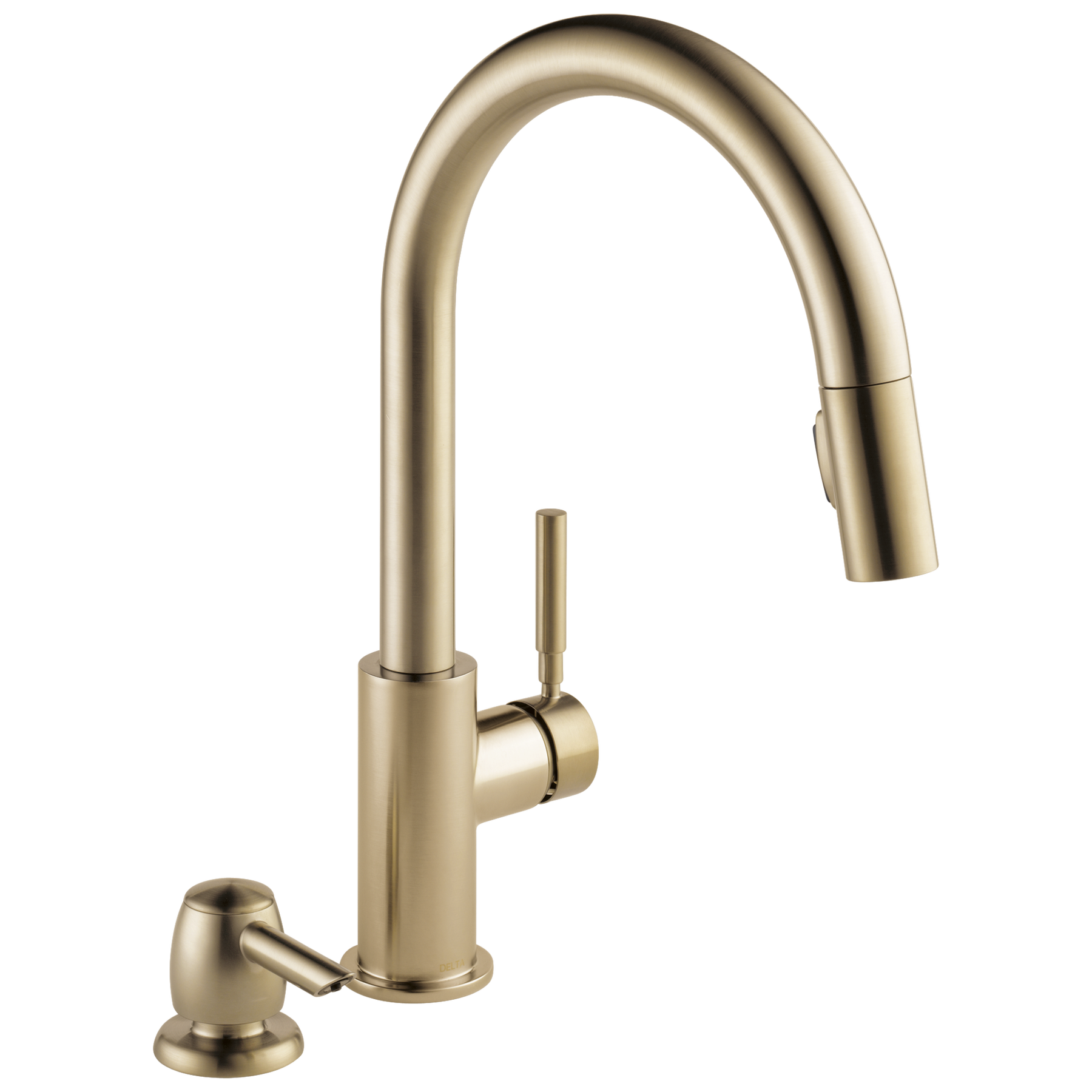 Single Handle Pull-Down Kitchen Faucet with Soap Dispenser (Recertified)