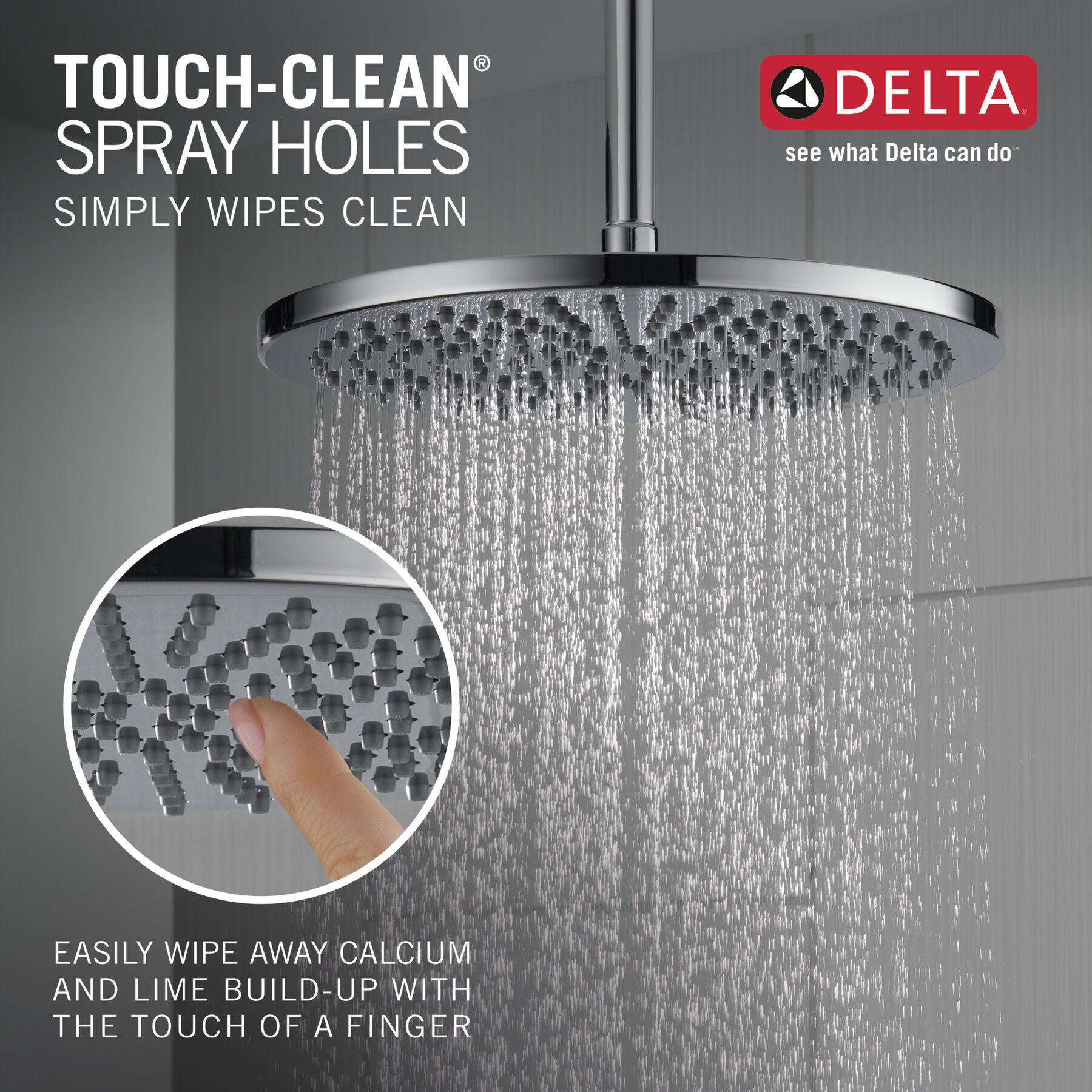 Single-Setting Metal Raincan Shower Head, image 2