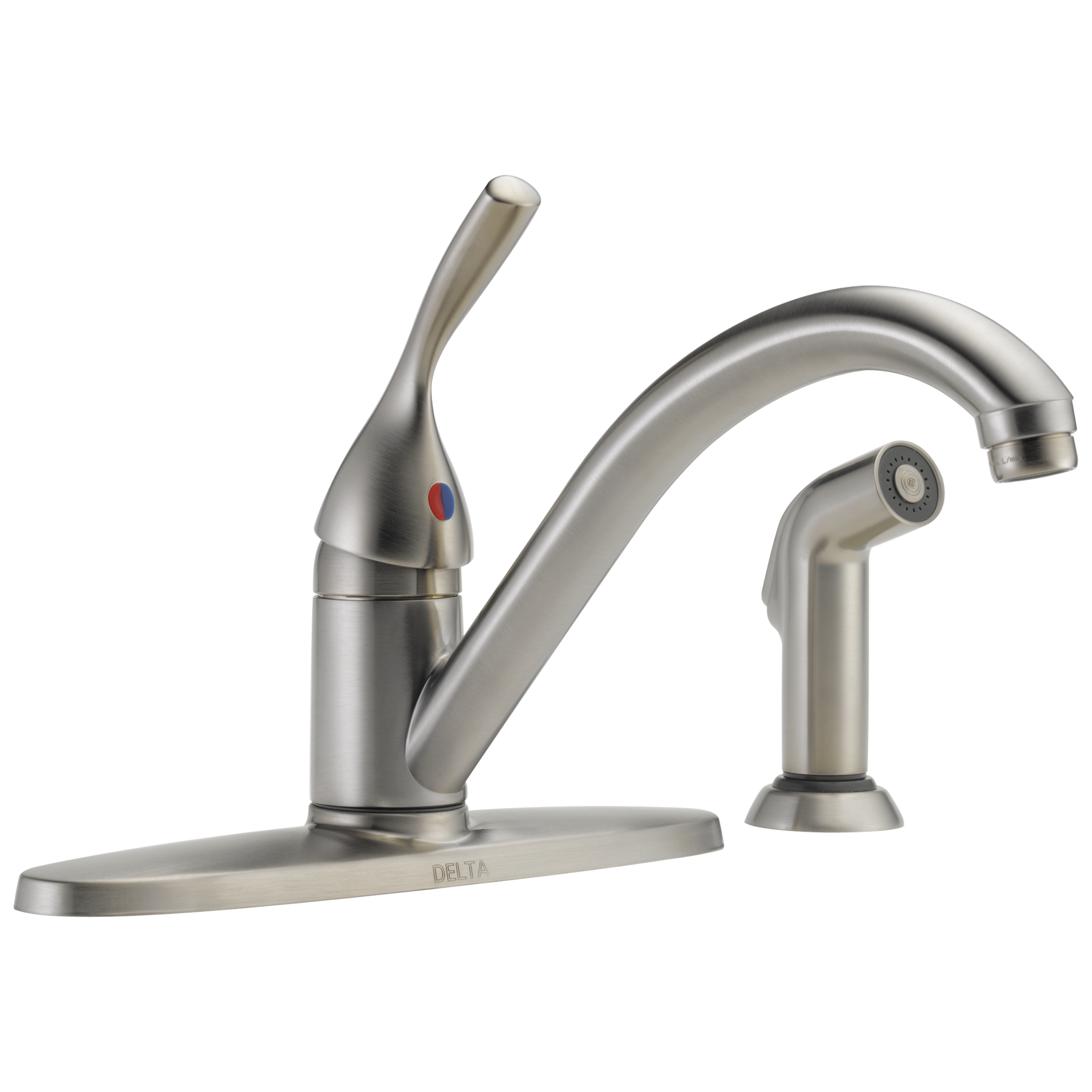 Single Handle Kitchen Faucet with Spray (Recertified)