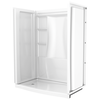 60 x 32" Curved Alcove Shower Base with Left Drain