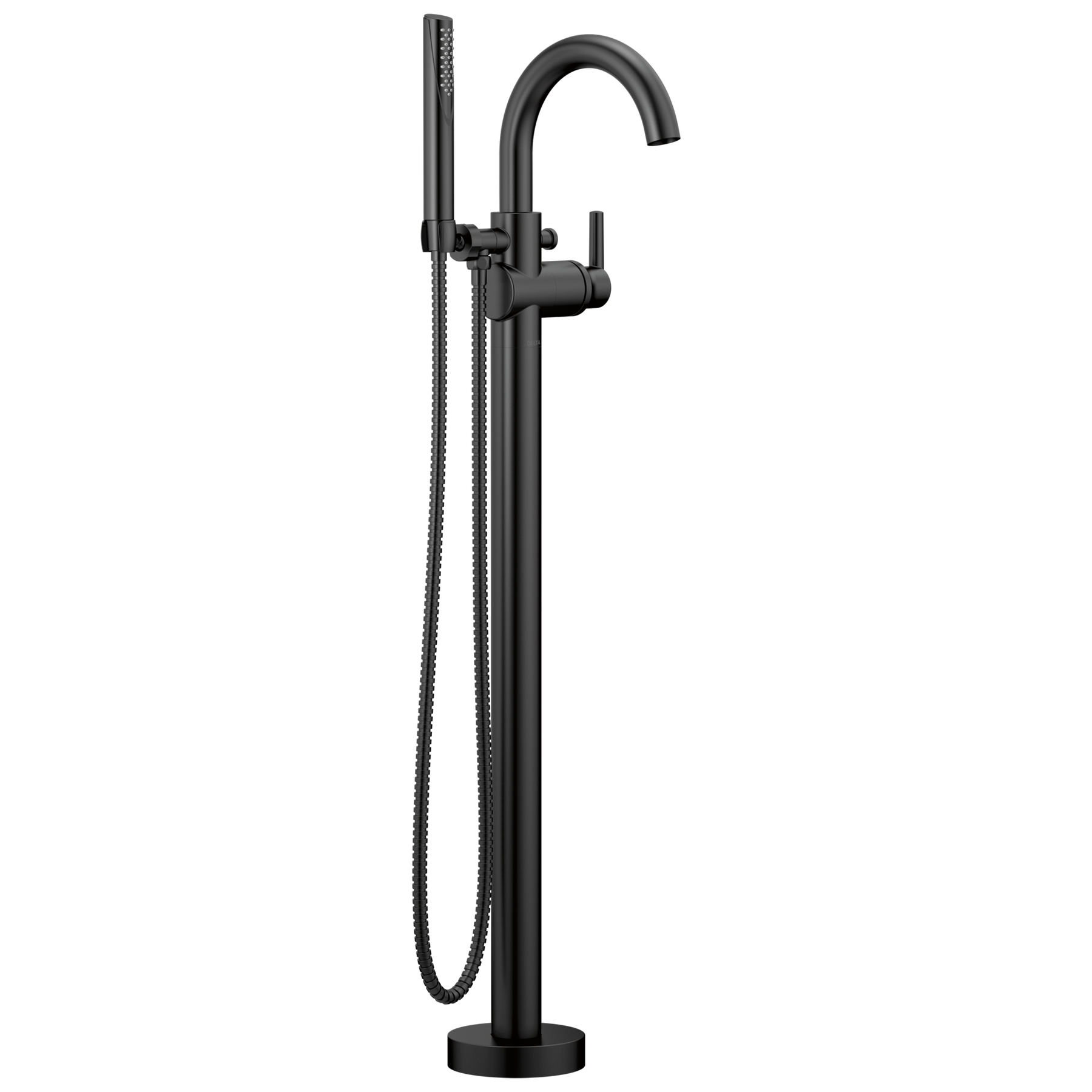 Single Handle Floor Mount Tub Filler Trim with Hand Shower (Recertified)