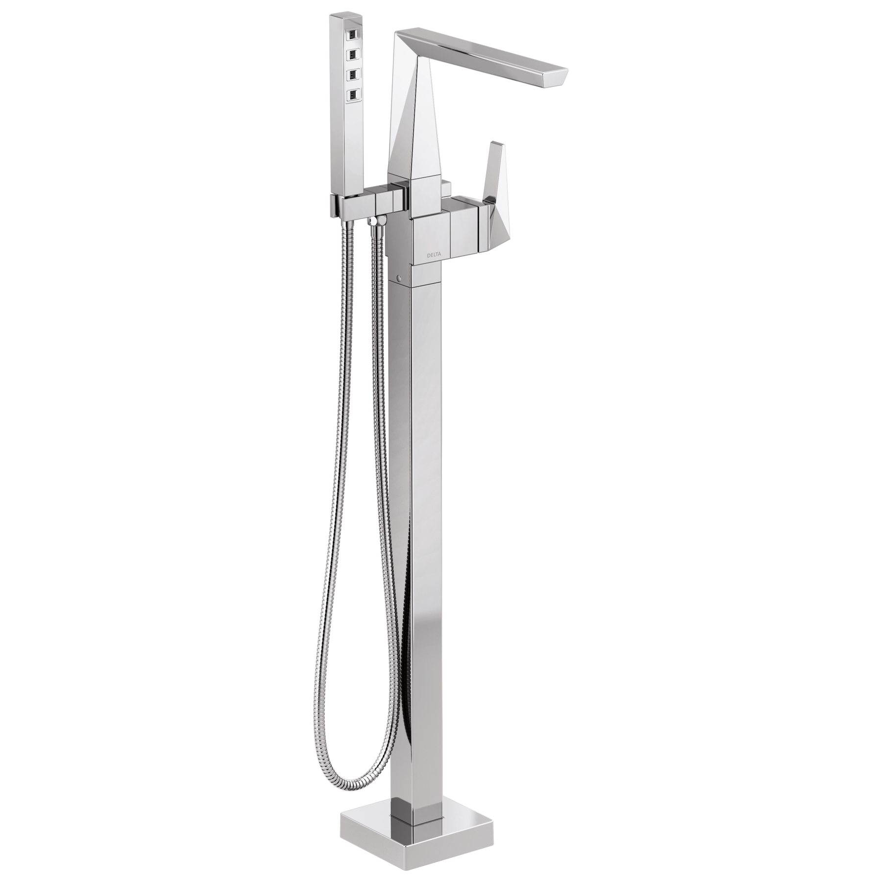 Single Handle Floor Mount Tub Filler Trim