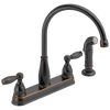 Two Handle Kitchen Faucet with Spray (Recertified)