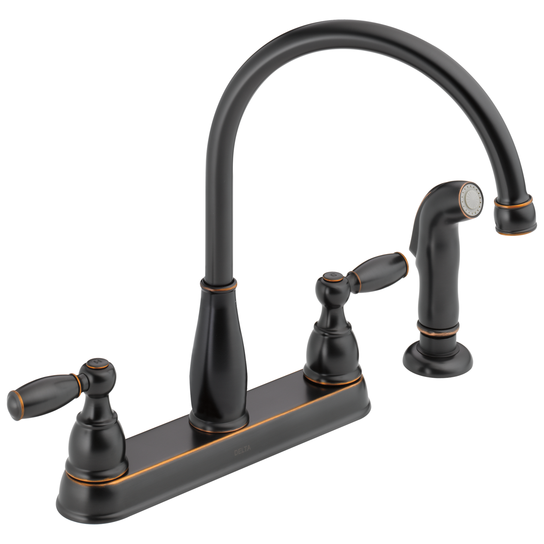 Two Handle Kitchen Faucet with Spray (Recertified)