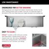 33&rdquo; Workstation&nbsp;Drop-In Top Mount&nbsp;Double&nbsp;Bowl&nbsp;16 Gauge Stainless Steel&nbsp;Kitchen Sink&nbsp;with&nbsp;WorkFlow&trade; Ledge and Accessories