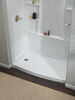 60 x 32" Curved Alcove Shower Base with Left Drain