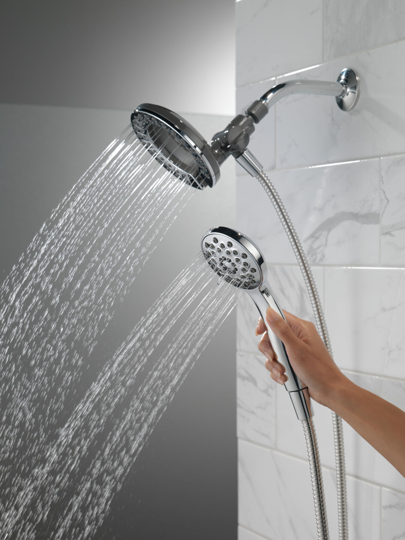 In2ition&reg; Dual Shower Head 1.75 GPM 4-Setting