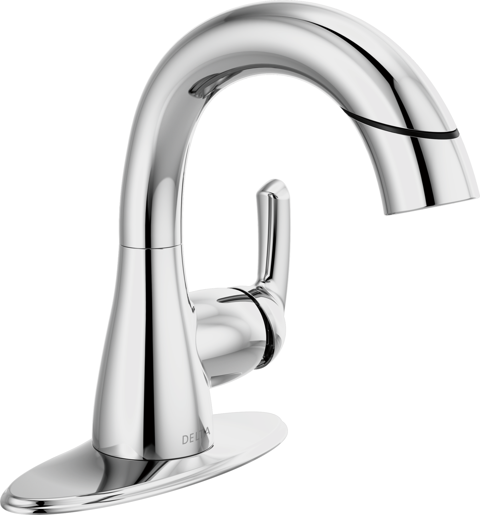 Single Handle Pull-Down Bathroom Faucet, image 3
