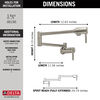Wall-Mount Pot Filler 2L (Recertified)