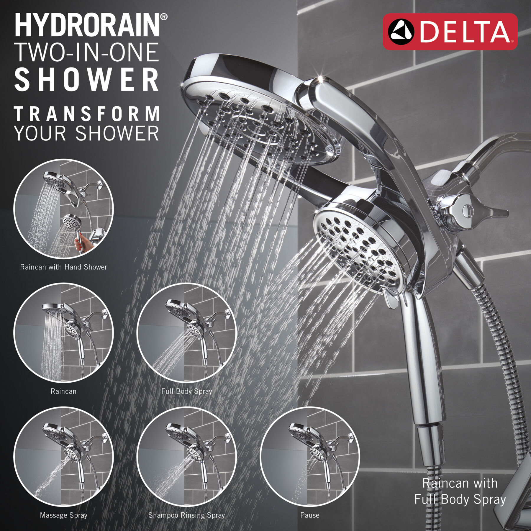 HydroRain® 14 Series Tub and Shower, image 2