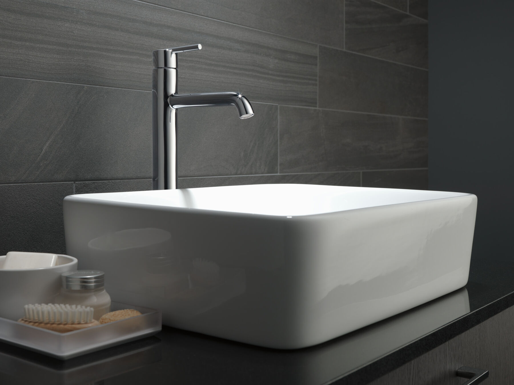 Single Handle Vessel Bathroom Faucet, image 3