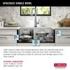 27&rdquo; Workstation Kitchen Sink Undermount&nbsp;16 Gauge&nbsp;Stainless Steel Single Bowl with&nbsp;WorkFlow&trade; Ledge and Accessories
