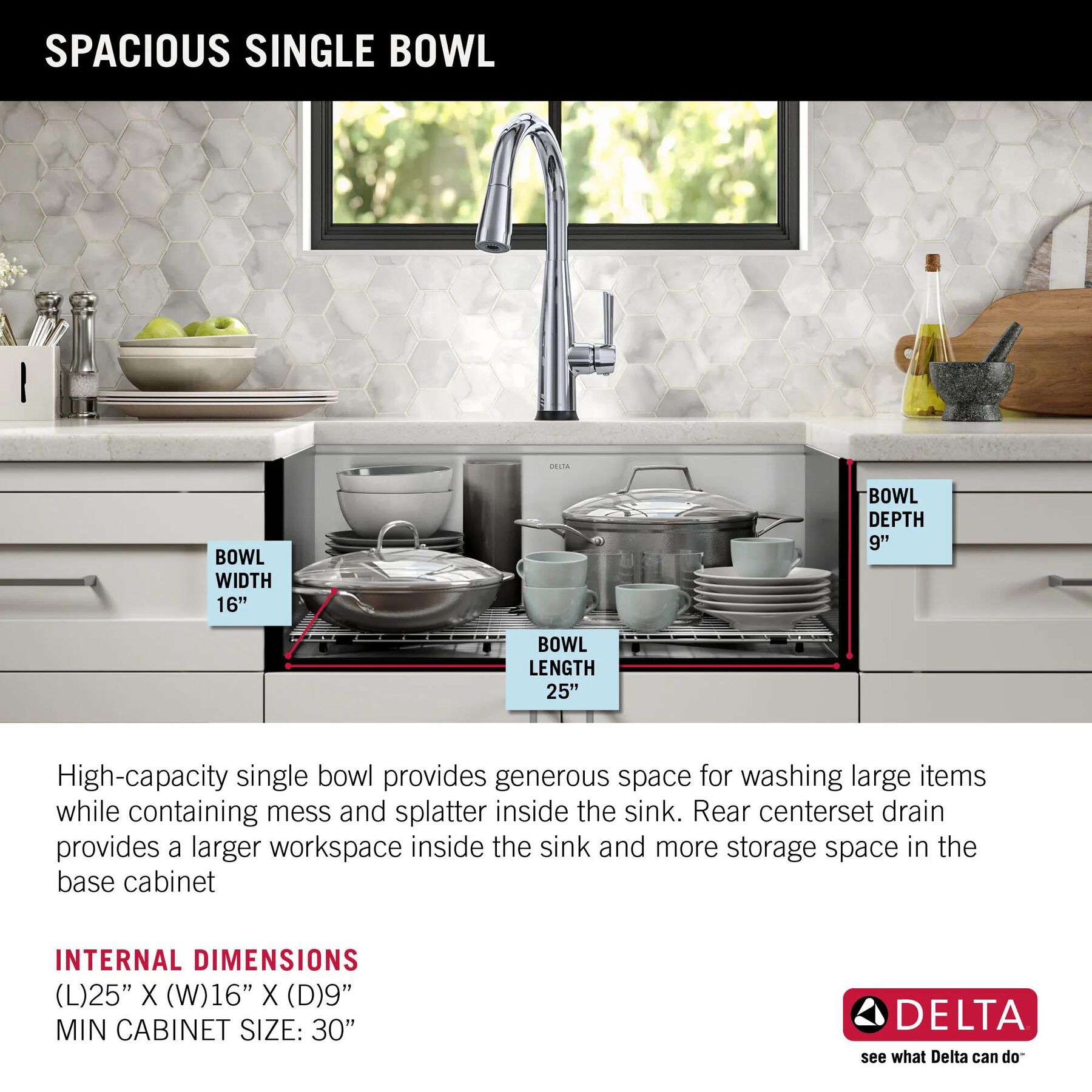 27&rdquo; Workstation Kitchen Sink Undermount&nbsp;16 Gauge&nbsp;Stainless Steel Single Bowl with&nbsp;WorkFlow&trade; Ledge and Accessories
