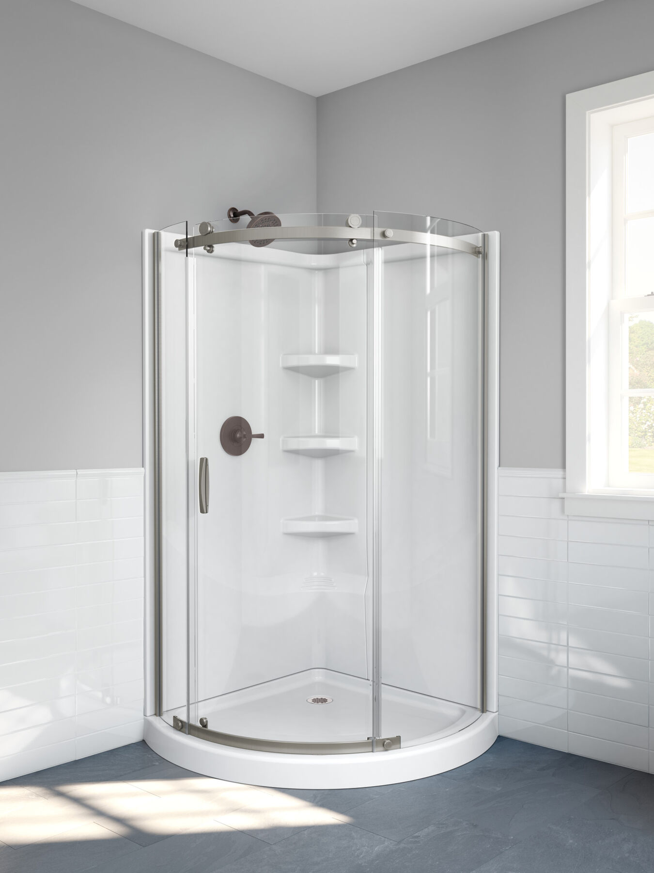 Round Corner Shower Enclosure, image 9