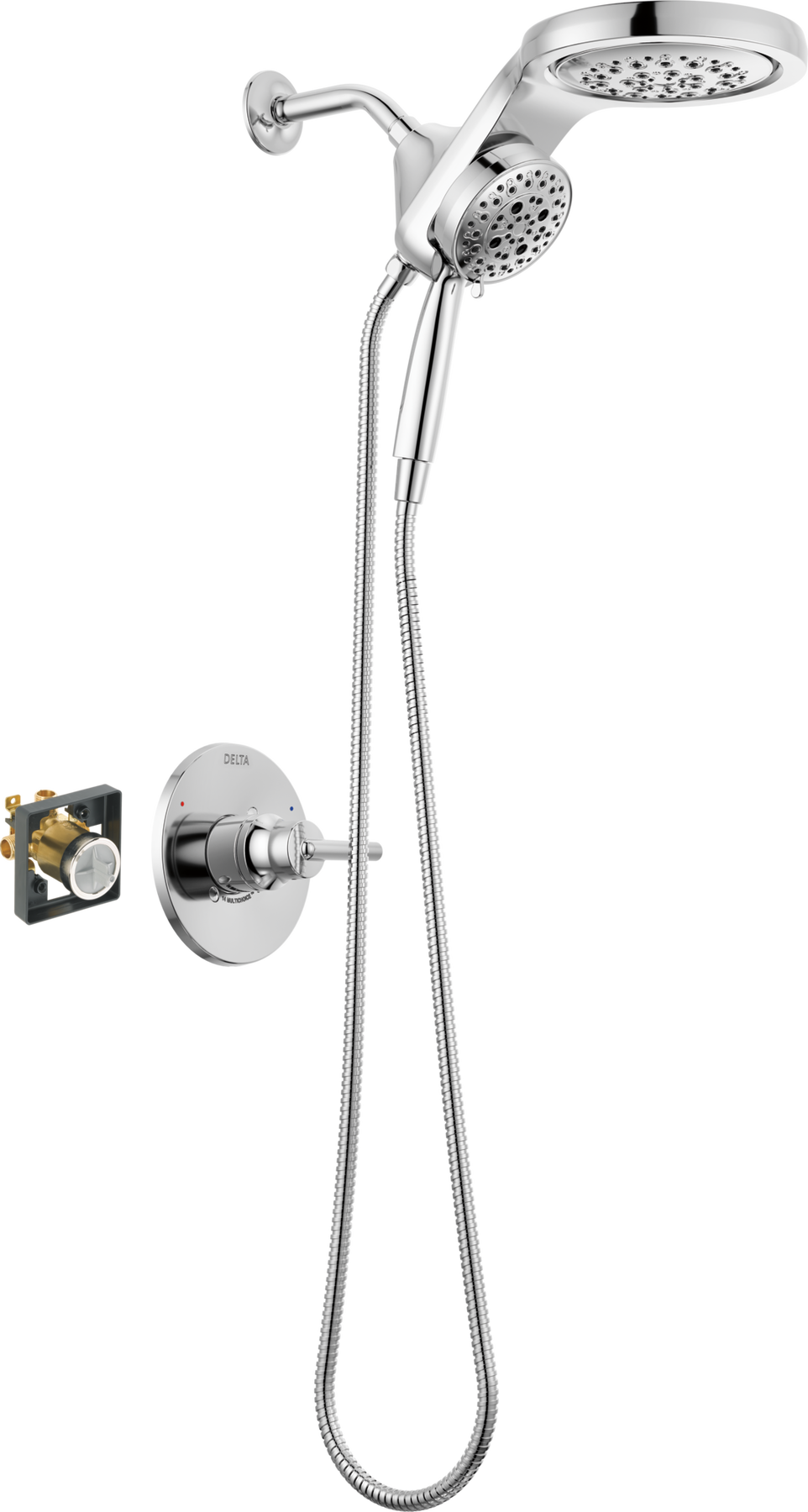 Shower Trim with HydroRain Shower Head and Rough Bundle - 14 Series, image 2