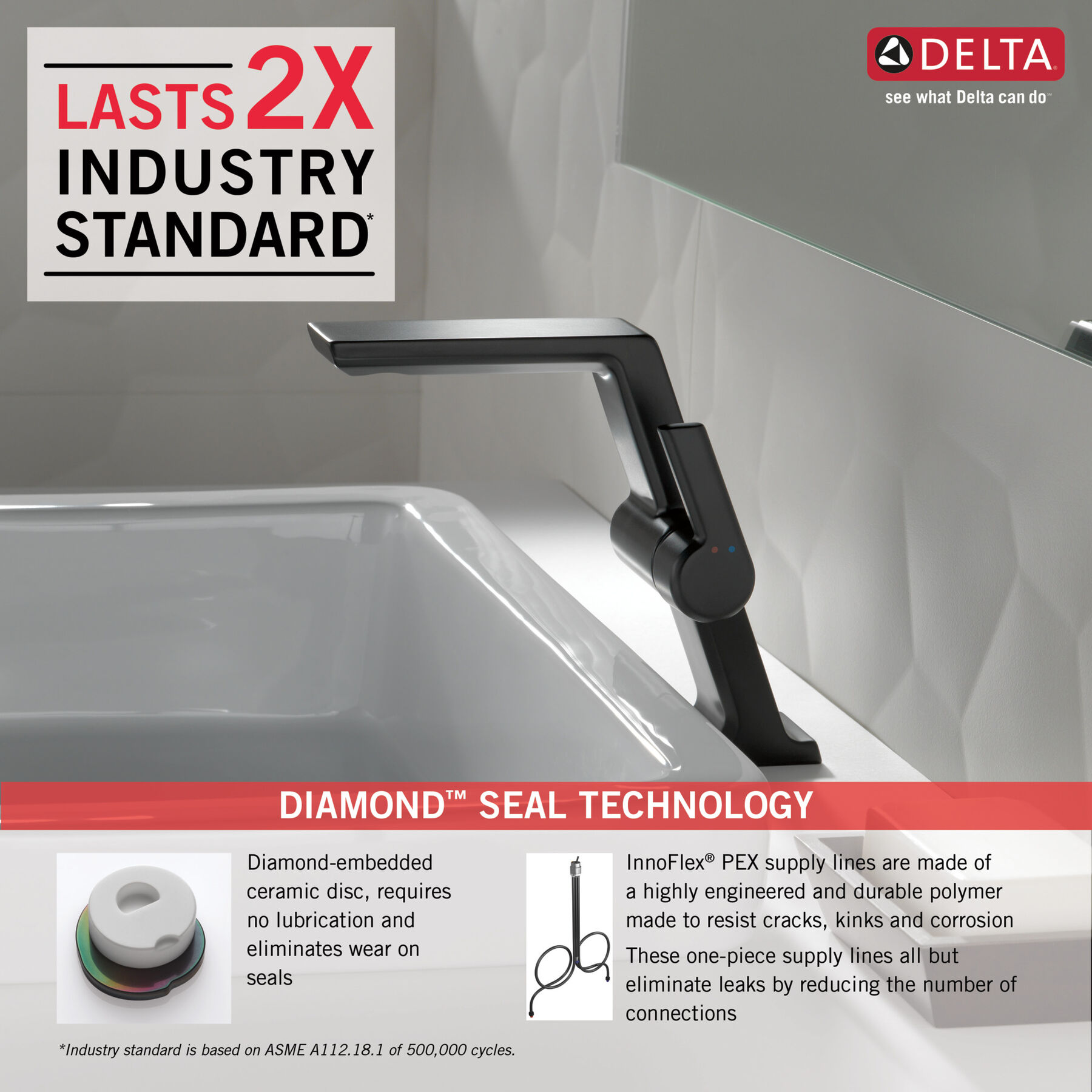 Single-Hole Bathroom Faucet 1L (Recertified), image 1