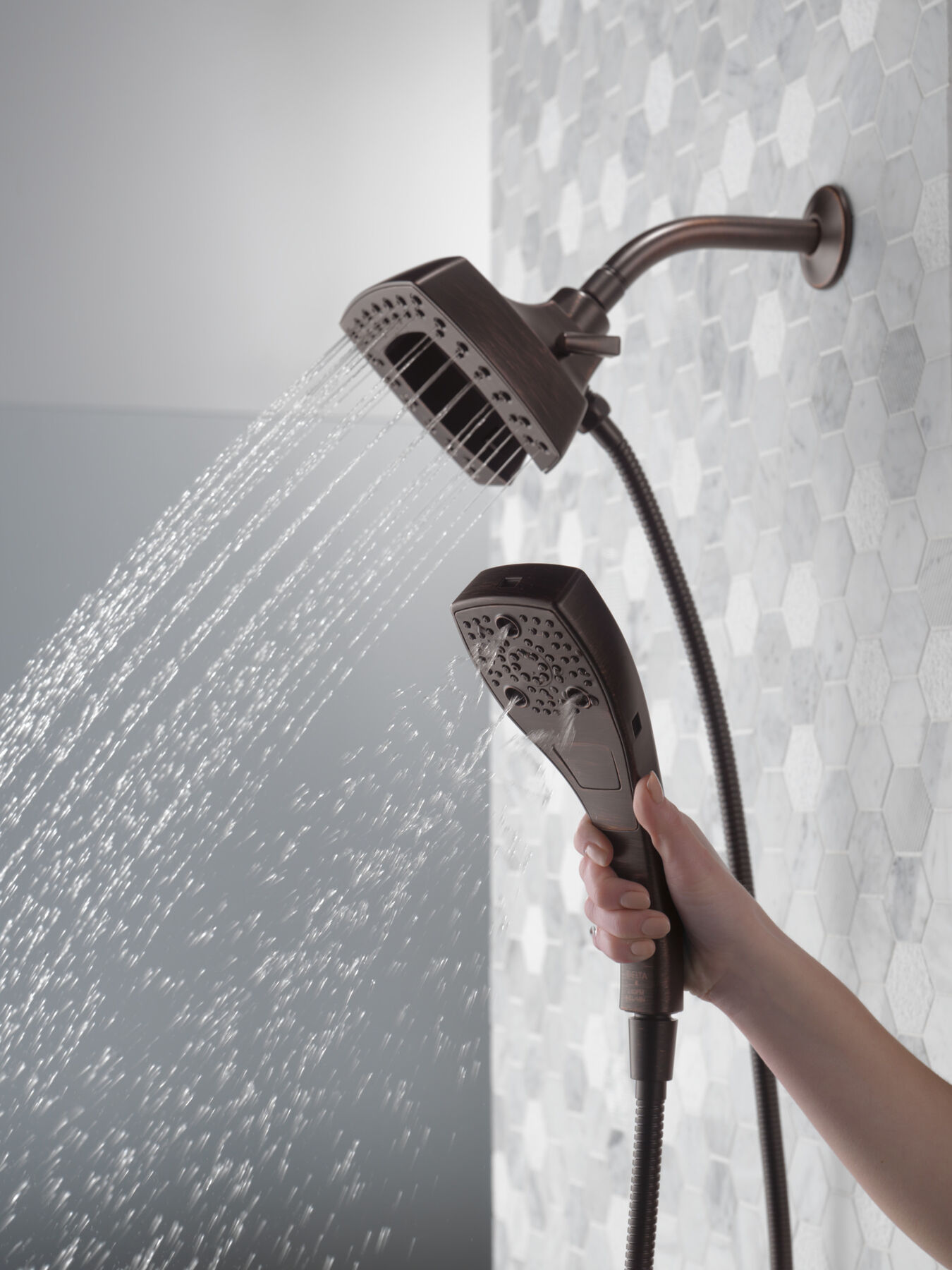 H<sub>2</sub>Okinetic® In2ition® 5-Setting Two-in-One Shower (Recertified), image 3