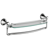 18" Glass Shelf with Removable Bar
