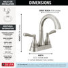 Centerset Lavatory Faucet with 14 Series Shower Trim and Rough Bundle