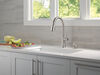 Single Handle Pull-Down Kitchen Faucet with Soap Dispenser and ShieldSpray Technology