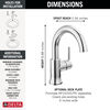 Single Handle High-Arc Bathroom Faucet