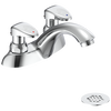 Two Handle Metering Slow-Close Centerset Bathroom Faucet