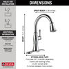 Single Handle Pull-Down Kitchen Faucet (Recertified)