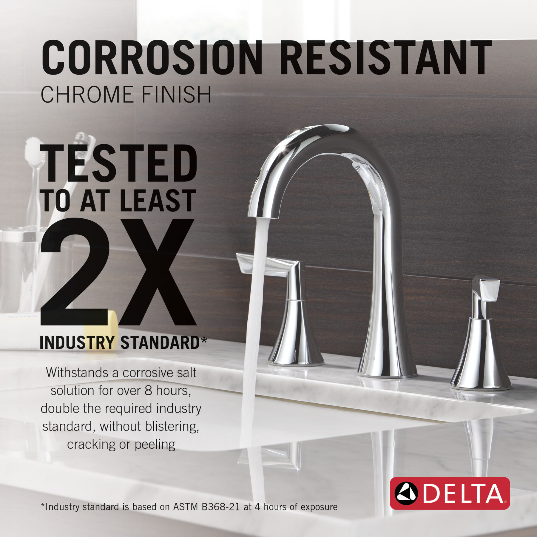 Two Handle Widespread Bathroom Faucet, image 2