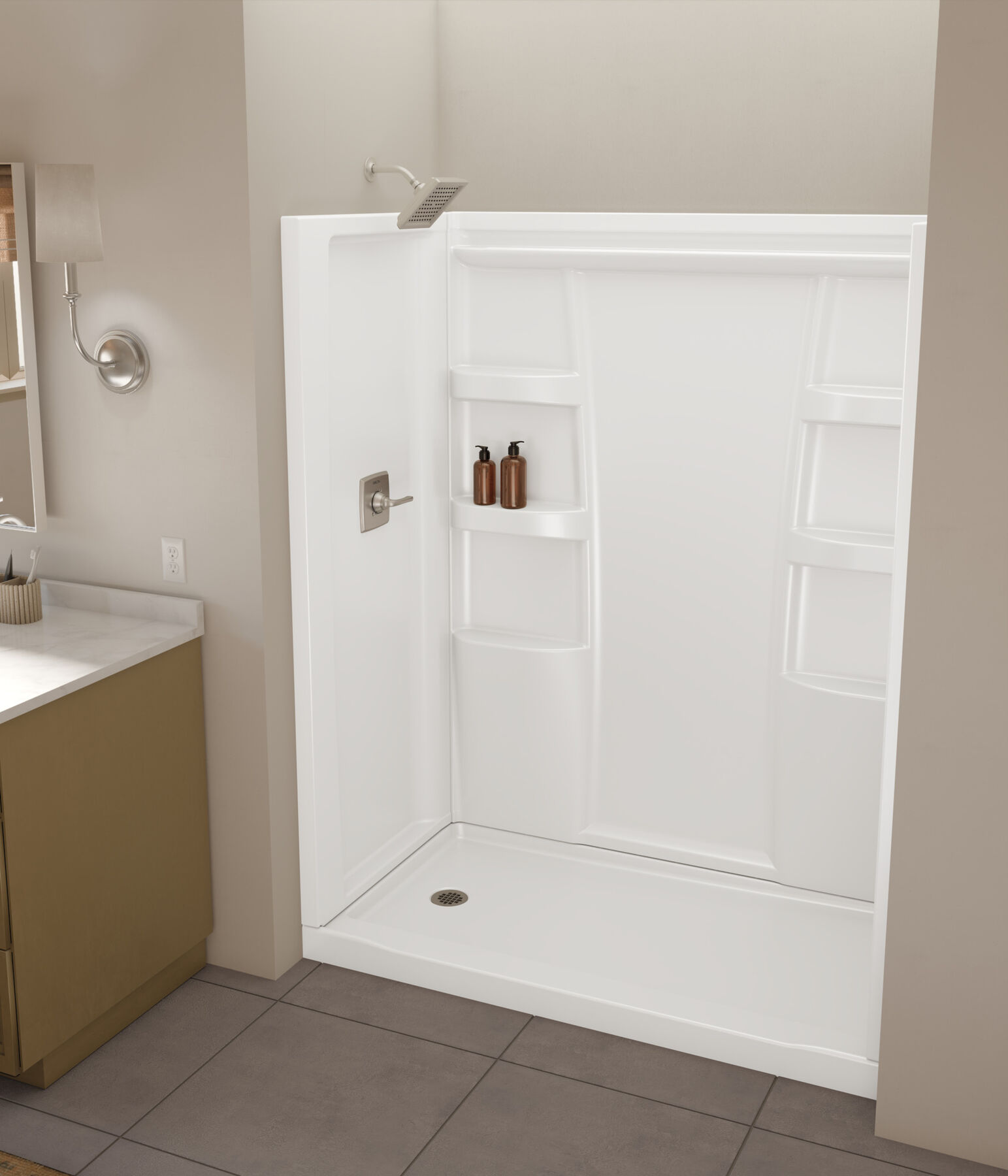 ProCrylic 60 in. x 32 in. Shower Surround, image 4