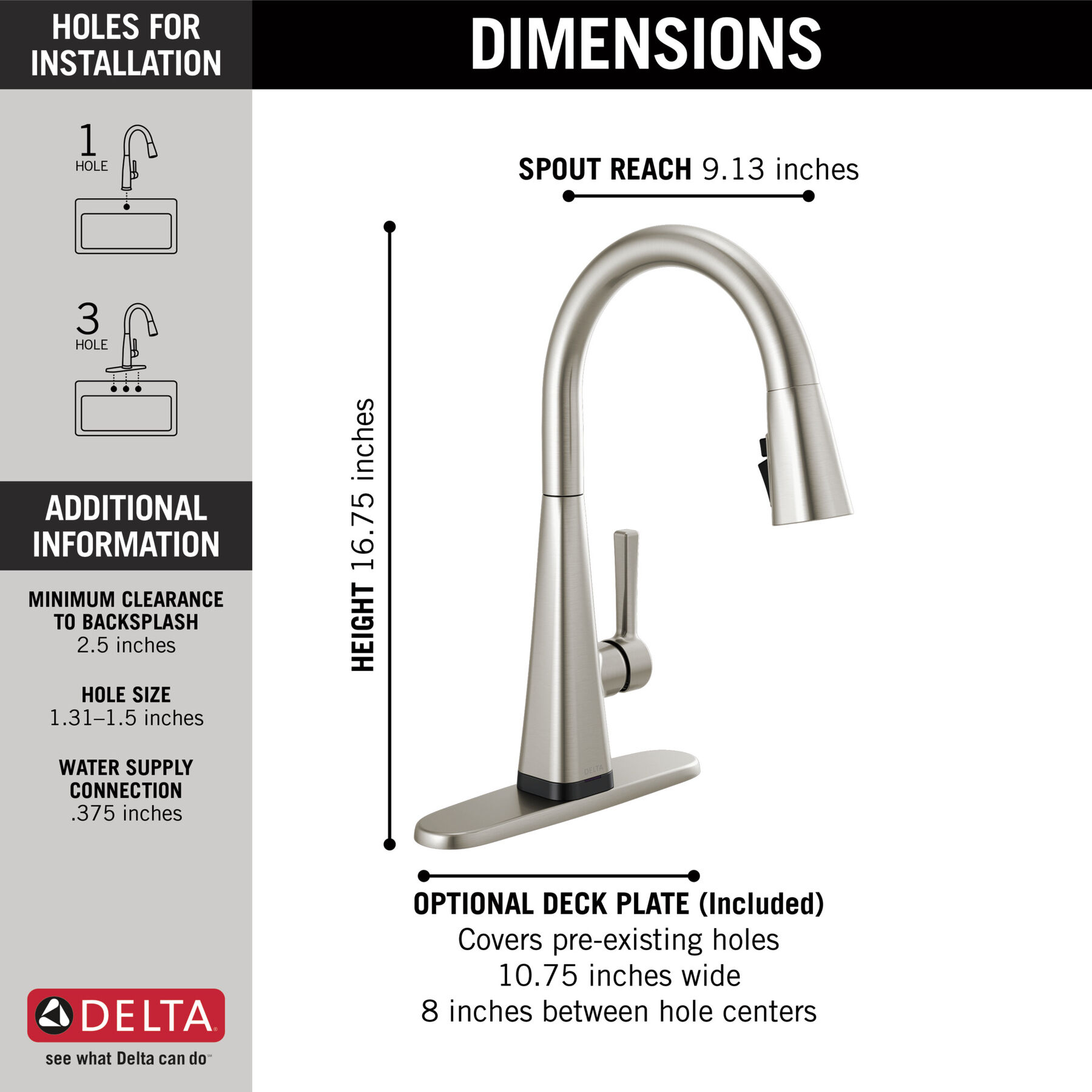 Single-Handle Pull-Down Kitchen Faucet with Touch<sub>2</sub>O&reg; Technology
