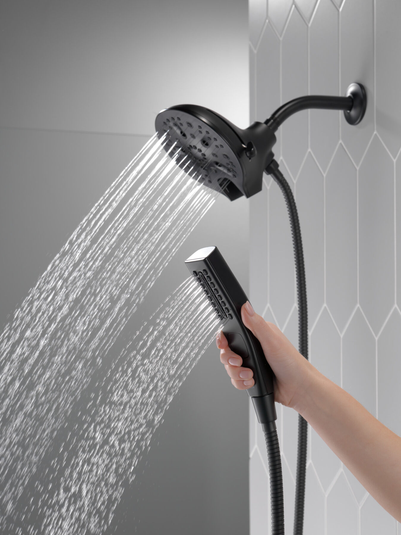 In2ition® H<sub>2</sub>Okinetic® 5-Setting Two-in-One Shower (Recertified), image 4